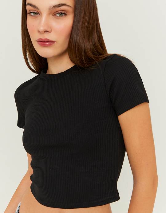 TALLY WEiJL, T-Shirt Court Manches Courtes Noir for Women