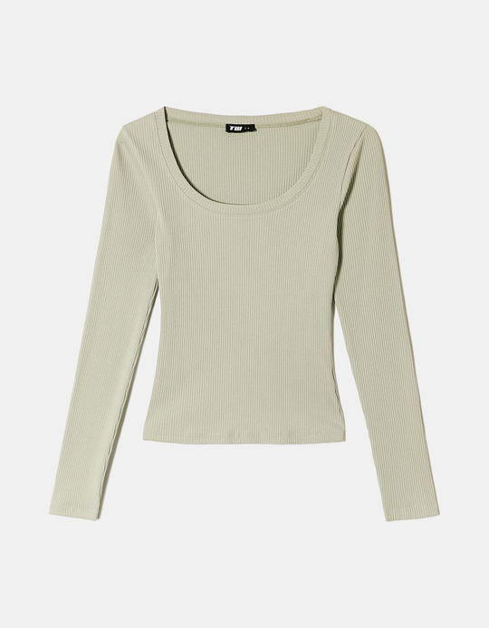 TALLY WEiJL, Graues Basic T-Shirt for Women