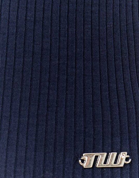 TALLY WEiJL, Regular Fit Blaues Basic T-Shirt for Women