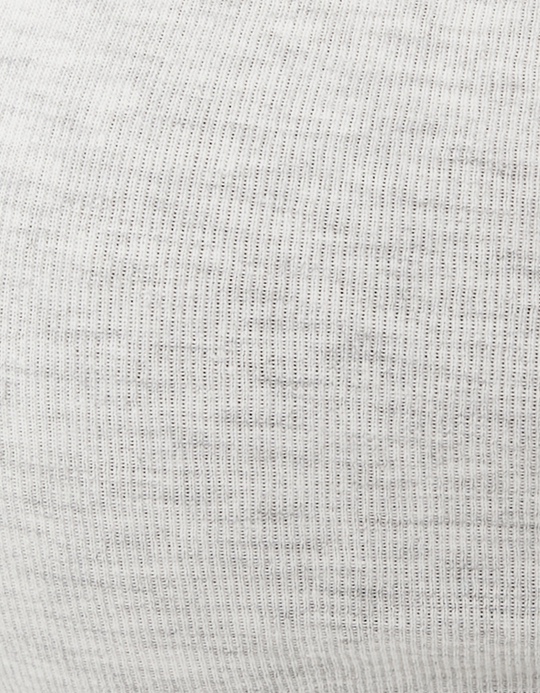 TALLY WEiJL, T-shirt Gris Basique à Manches Longues for Women