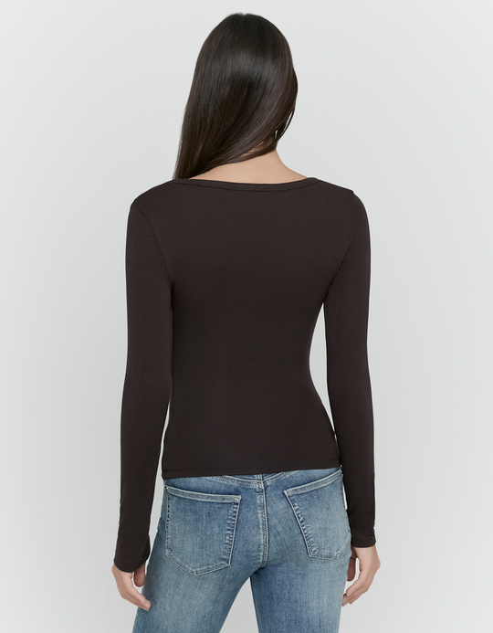 TALLY WEiJL, Brown Basic T Shirt for Women
