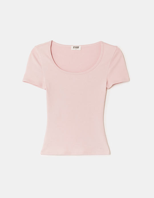TALLY WEiJL, T-Shirt Basique Rose for Women