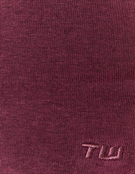 TALLY WEiJL, T-Shirt Basique Bordeaux for Women