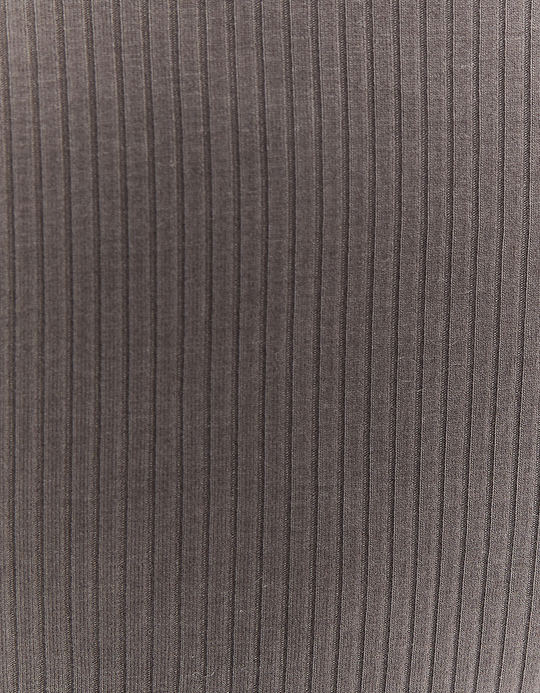TALLY WEiJL, Grey Basic Ribbed T-shirt for Women