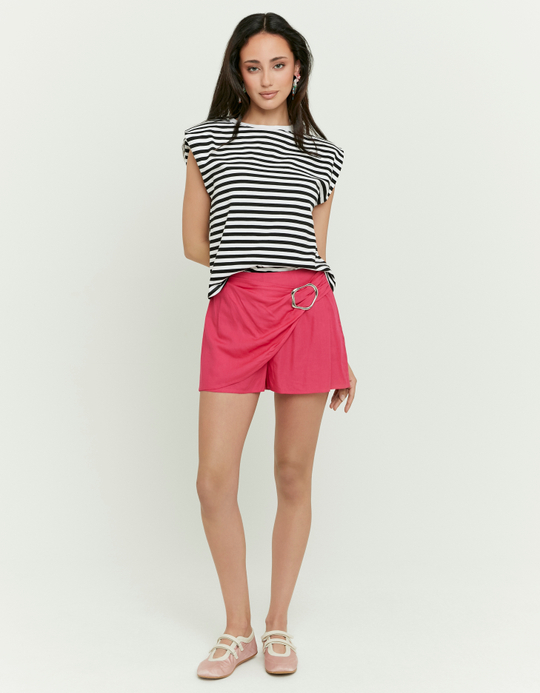 TALLY WEiJL, Black Striped T-Shirt for Women