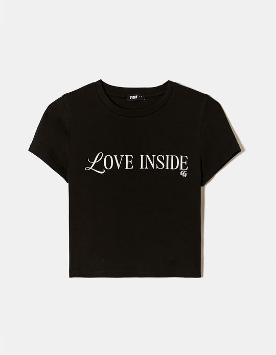 TALLY WEiJL, Black Printed T-shirt for Women