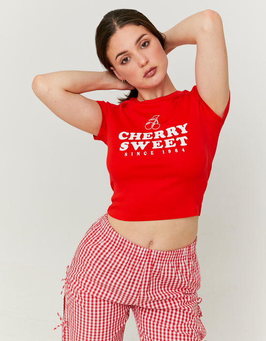 TALLY WEiJL, Red Printed T-shirt for Women