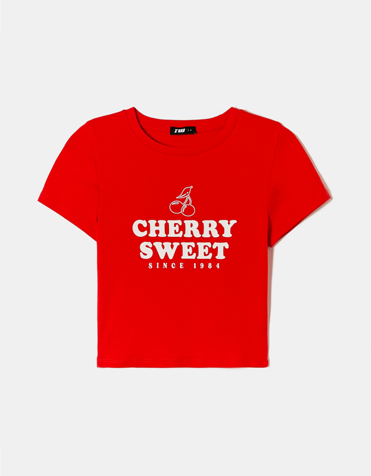 TALLY WEiJL, Red Printed T-shirt for Women