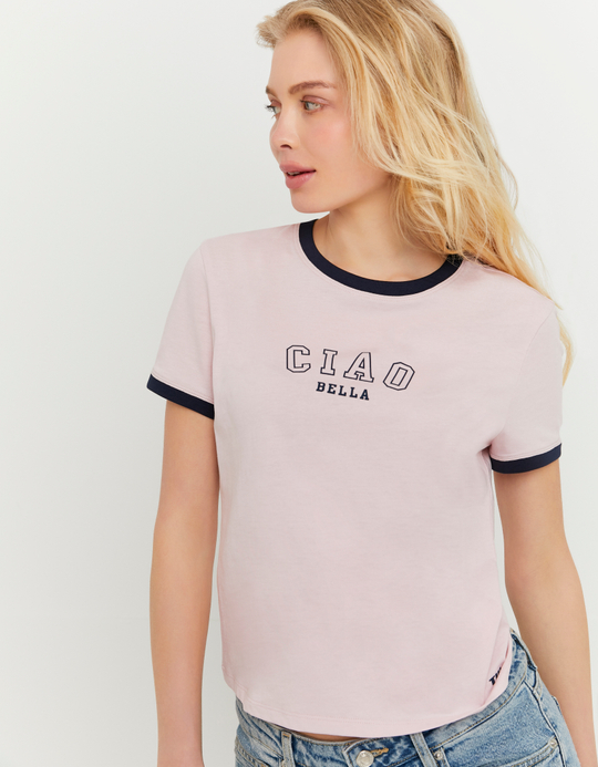 TALLY WEiJL, Pink Printed T‑shirt for Women