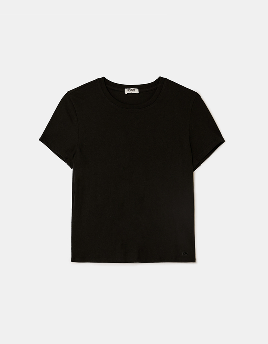 TALLY WEiJL, Schwarzes Basic T-Shirt for Women