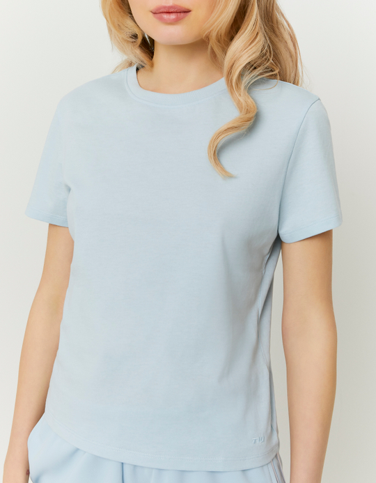 TALLY WEiJL, Blaues Basic T-Shirt for Women
