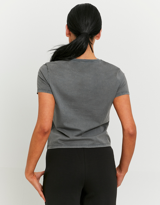 TALLY WEiJL, Grey Basic T-shirt for Women