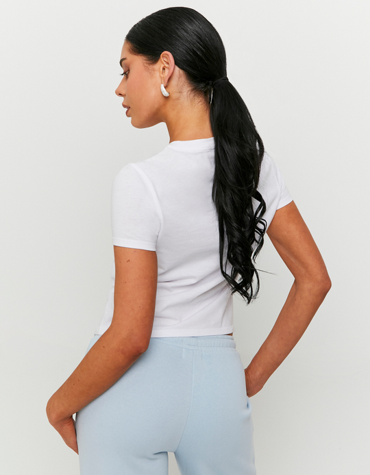 TALLY WEiJL, Weißes Basic T-Shirt for Women