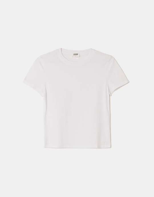 TALLY WEiJL, Weißes Basic T-Shirt for Women