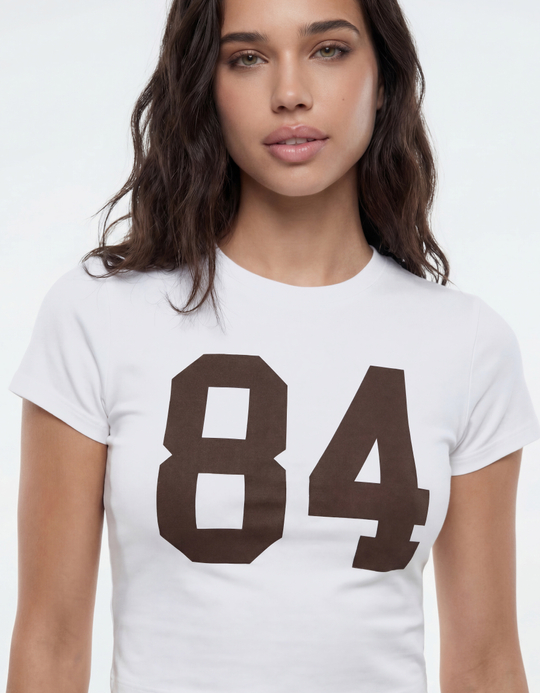 TALLY WEiJL, White Printed T-Shirt for Women