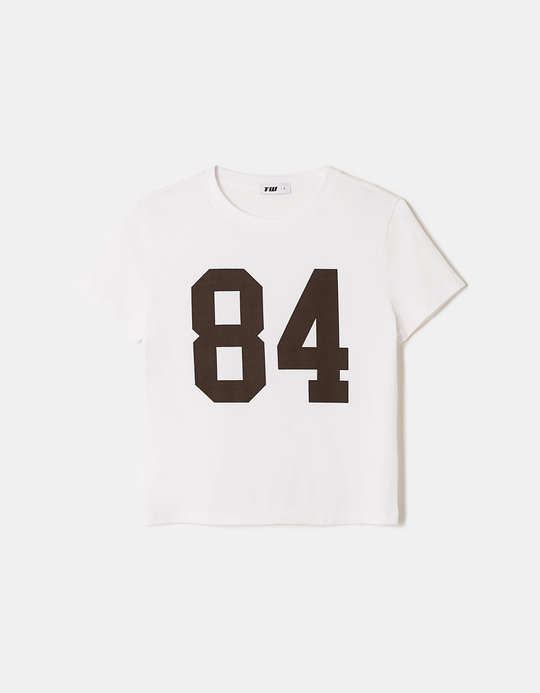 TALLY WEiJL, Weißes T-Shirt mit Print for Women