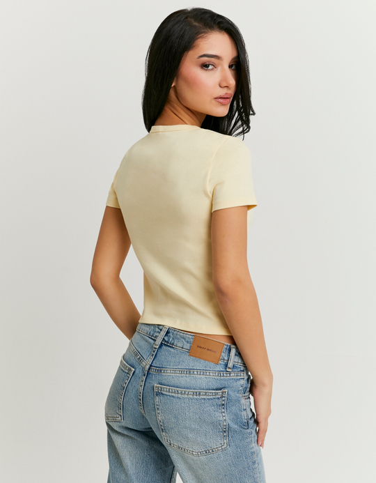 TALLY WEiJL, Żółty T-shirt for Women