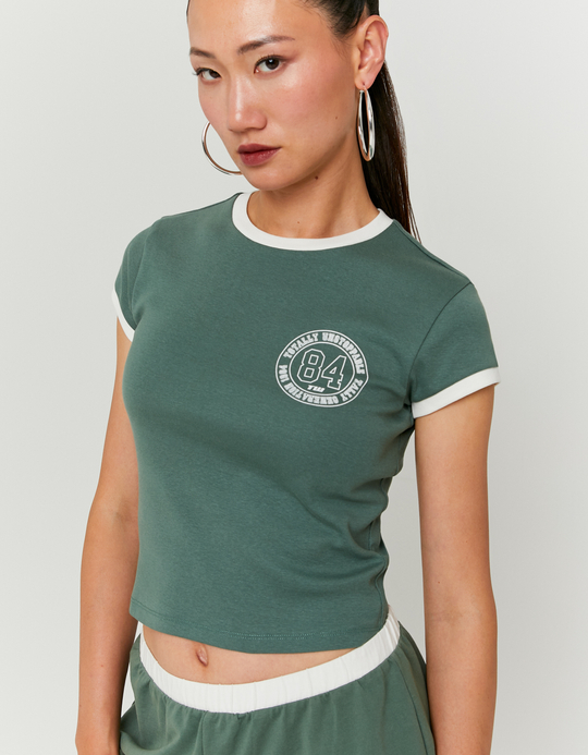 TALLY WEiJL, Grünes Tshirt mit Print for Women