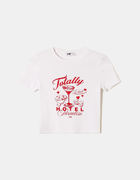 TALLY WEiJL, T-shirt Λευκό με στάμπα for Women