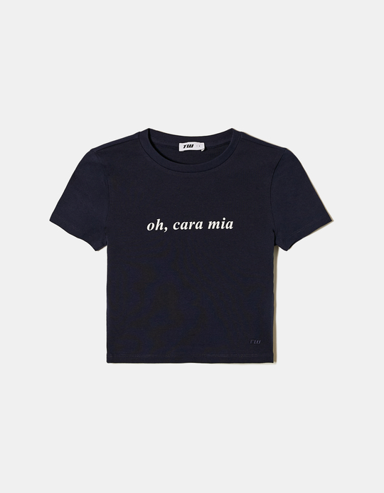 TALLY WEiJL, T-shirt Μπλε με στάμπα for Women