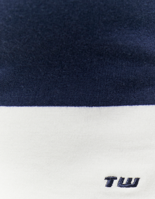 TALLY WEiJL, Striped Blue T-Shirt With Long Sleeves for Women