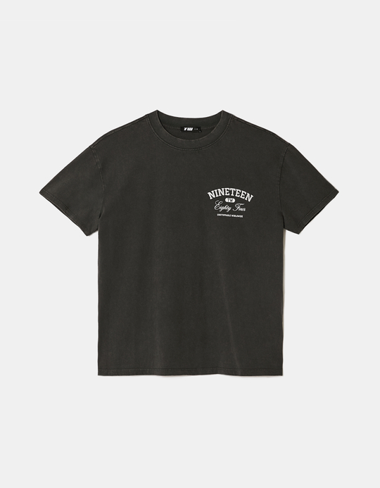 TALLY WEiJL, Grey Printed T Shirt for Women