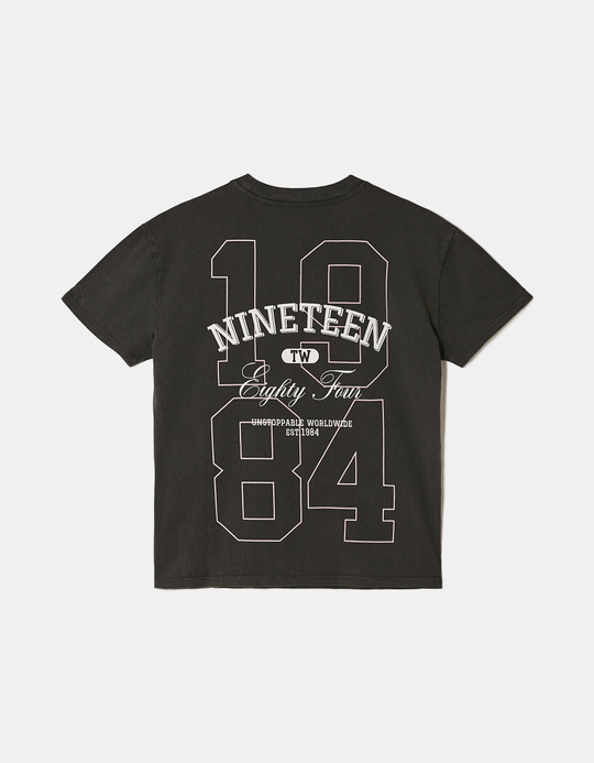 TALLY WEiJL, Grey Printed T Shirt for Women