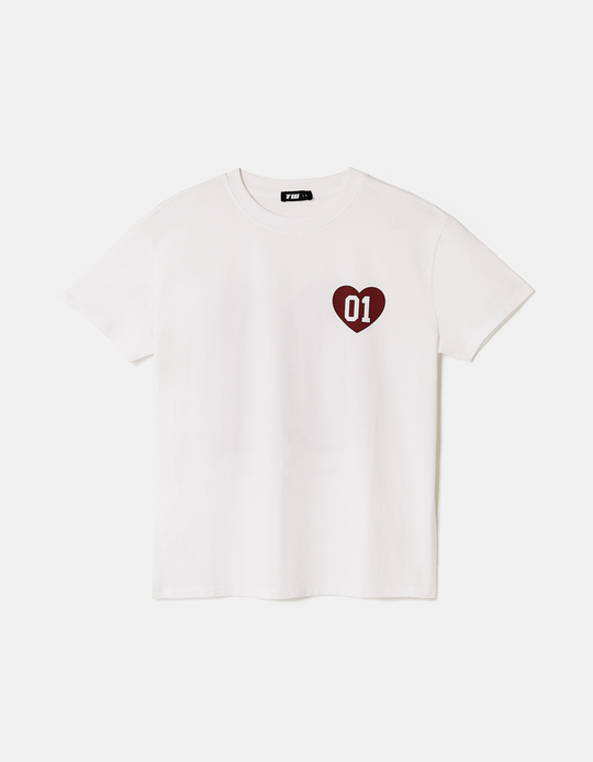TALLY WEiJL, White Printed T-Shirt for Women