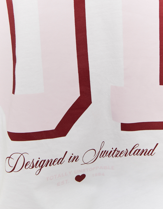 TALLY WEiJL, White Printed T-Shirt for Women