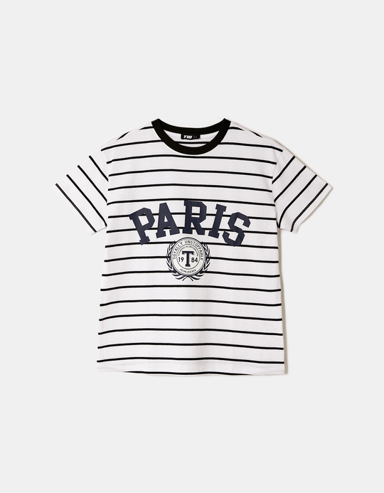 TALLY WEiJL, Weißes Gestreiftes T-Shirt for Women