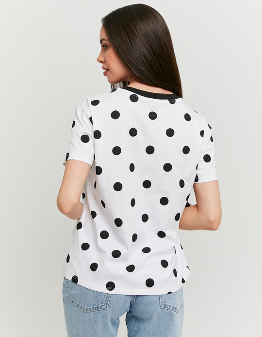TALLY WEiJL, White Printed T-Shirt for Women
