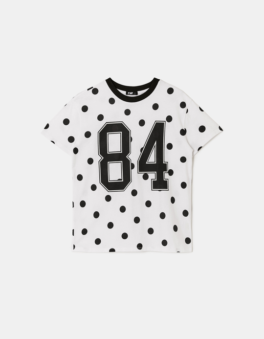 TALLY WEiJL, White Printed T-Shirt for Women
