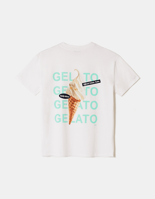 TALLY WEiJL, White Printed T-Shirt for Women