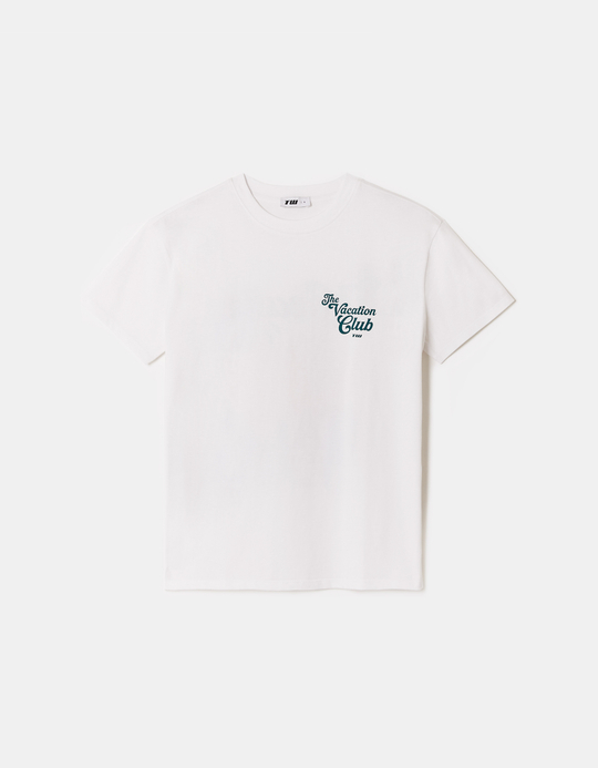 TALLY WEiJL, White Printed T-Shirt for Women