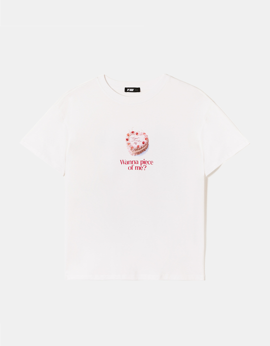 TALLY WEiJL, Weisses bedrucktes T-Shirt for Women