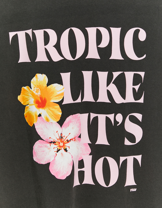 TALLY WEiJL, T-shirt Γκρι Σκούρο for Women