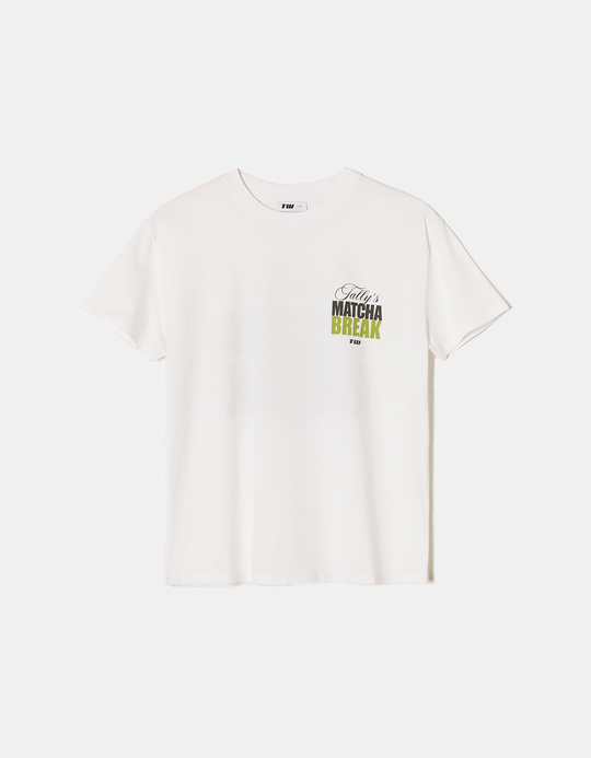 TALLY WEiJL, T-shirt Oversize Λευκό με στάμπα for Women