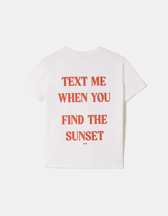 TALLY WEiJL, White Printed Cotton T-shirt for Women