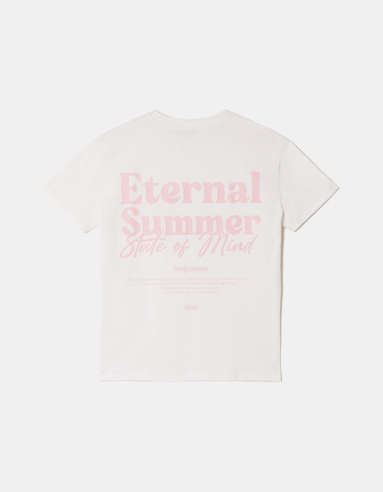 TALLY WEiJL, White Printed Cotton T-shirt for Women