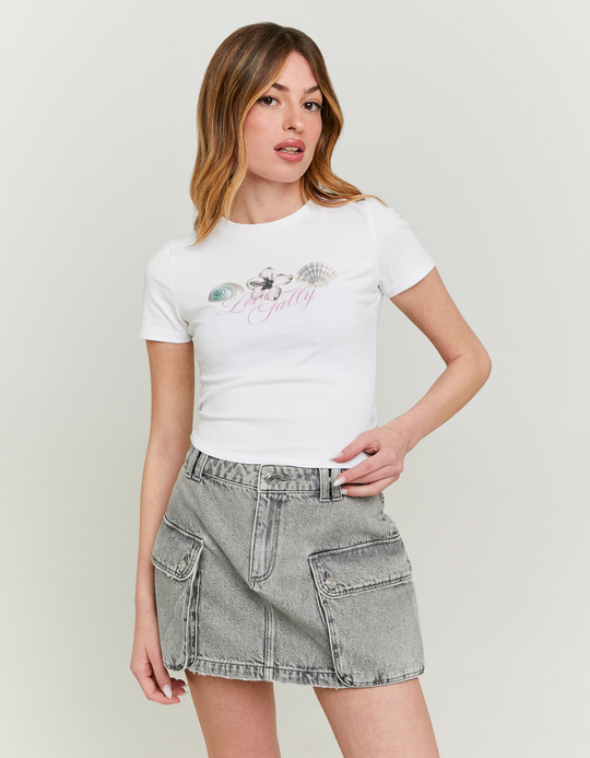 TALLY WEiJL, White T-shirt with Print for Women