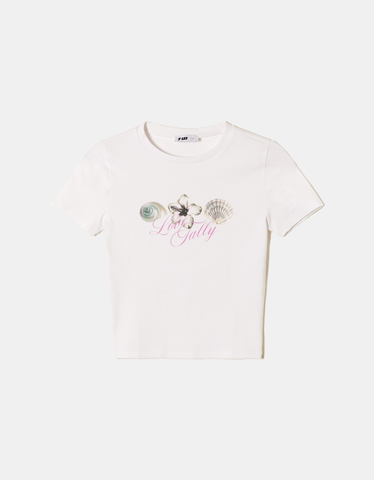 TALLY WEiJL, T-shirt Λευκό με στάμπα for Women