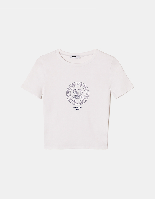TALLY WEiJL, T-shirt Λευκό με στάμπα for Women