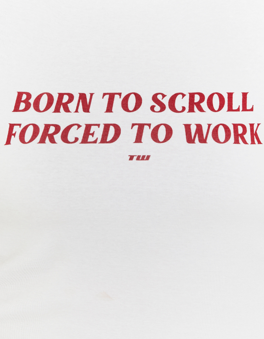 TALLY WEiJL, White Printed T-Shirt for Women