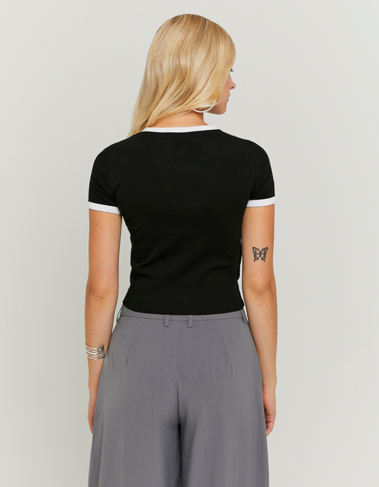 TALLY WEiJL, T-Shirt Μαύρο for Women