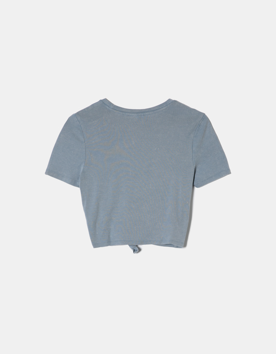 TALLY WEiJL, Blue Knotted T-shirt for Women
