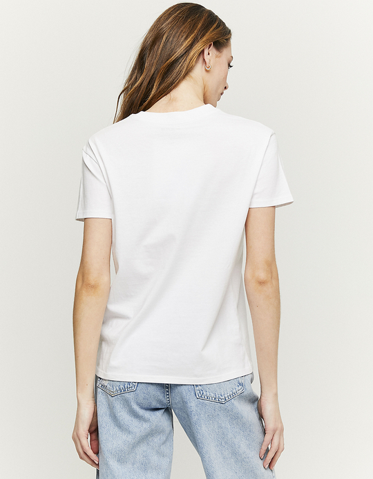 TALLY WEiJL, Λευκό Printed Oversize T-shirt for Women