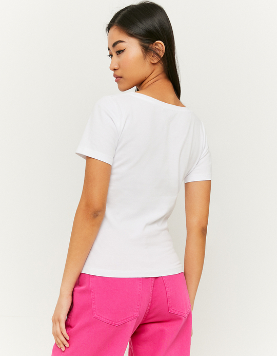 TALLY WEiJL, Weißes Basic T-Shirt  for Women