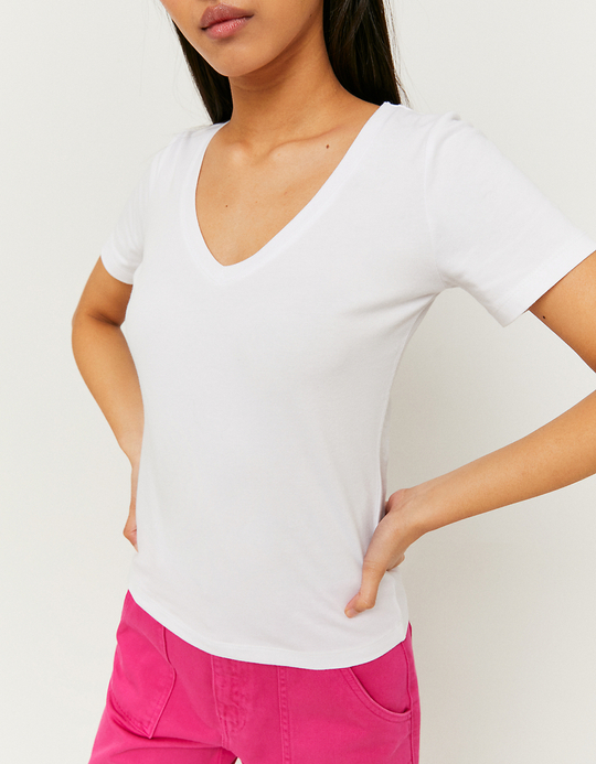 TALLY WEiJL, Weißes Basic T-Shirt  for Women