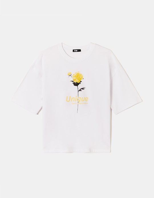 TALLY WEiJL, T-Shirt Blanc Imprimé for Women