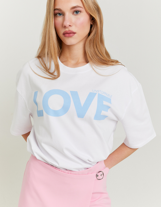 TALLY WEiJL, White Printed T-shirt for Women
